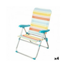 Sedia da Spiaggia Aktive 48 x 95 x 65 cm (4 Unità)