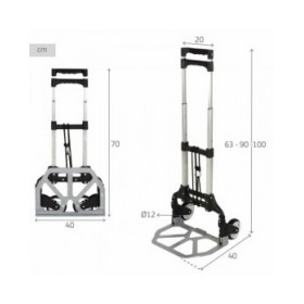 Carrello Multiuso Aktive 40 x 100 x 40 cm (2 Unità)