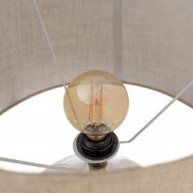 Lampada da tavolo Dorato Lino Metallo Cristallo 60 W 220-240 V 43 x 43 x 73 cm