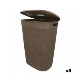 Cesto per i Panni Curver Marrone Plastica 55 L 44 x 61 x 35 cm (8 Unità)