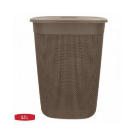 Cesto per i Panni Curver Marrone Plastica 55 L 44 x 61 x 35 cm (8 Unità)