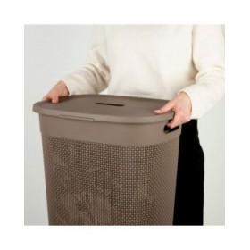Cesto per i Panni Curver Marrone Plastica 55 L 44 x 61 x 35 cm (8 Unità)
