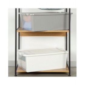 Scatola portaoggetti con coperchio Curver Bianco Plastica 26 L 55 x 19 x 35 cm (7 Unità)
