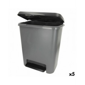 Secchio della spazzatura Curver Grigio scuro Plastica 25 L (5 Unità)
