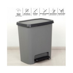 Secchio della spazzatura Curver Grigio scuro Plastica 25 L (5 Unità)