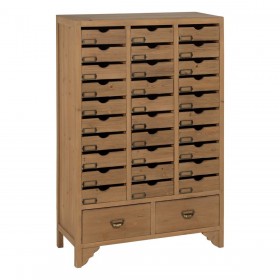 Cassettiera Beige Legno di abete Legno MDF 85,5 x 36,5 x 133 cm