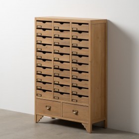 Cassettiera Beige Legno di abete Legno MDF 85,5 x 36,5 x 133 cm