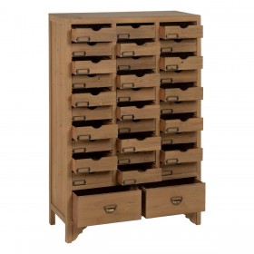 Cassettiera Beige Legno di abete Legno MDF 85,5 x 36,5 x 133 cm