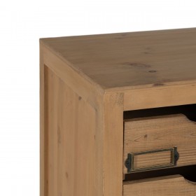 Cassettiera Beige Legno di abete Legno MDF 85,5 x 36,5 x 133 cm