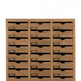 Cassettiera Beige Legno di abete Legno MDF 85,5 x 36,5 x 133 cm