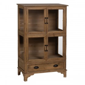 Stand Espositore Naturale Cristallo Legno di abete 72 x 39 x 116 cm