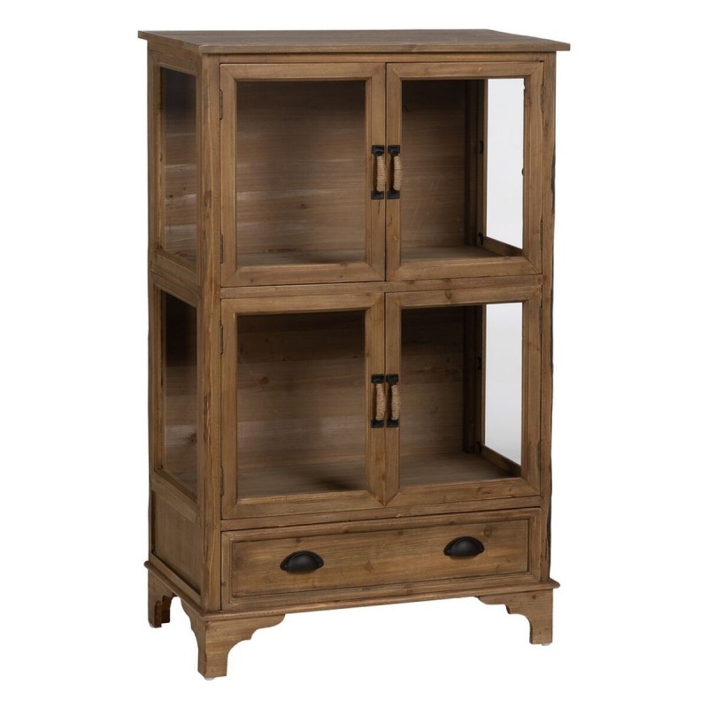 Stand Espositore Naturale Cristallo Legno di abete 72 x 39 x 116 cm