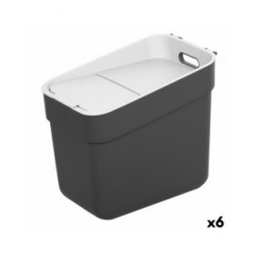 Secchio della spazzatura Curver Grigio Plastica 20 L (6 Unità)