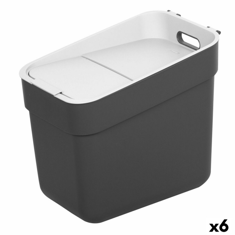 Secchio della spazzatura Curver Grigio Plastica 20 L (6 Unità)