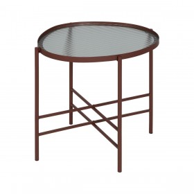 Tavolo aggiuntivo Teja Cristallo Ferro 55 x 47 x 54 cm