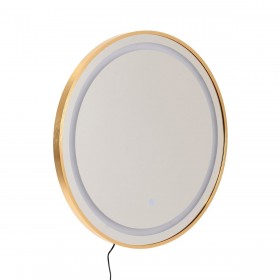 Specchio da parete Dorato Specchio 60 x 3 x 60 cm