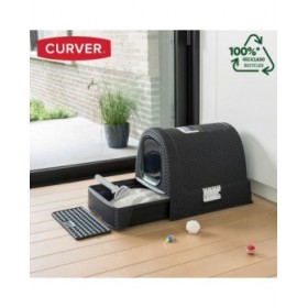 Lettiera per Gatti Curver Antracite 51 x 38,5 x 39,5 cm Plastica (Plastica)