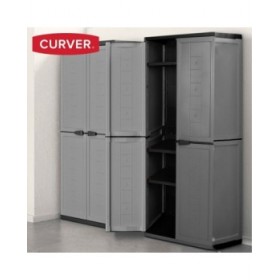 Armadio Curver Grigio scuro Plastica 68 x 166 x 39 cm