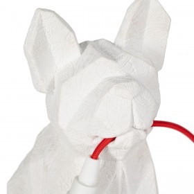 Lampada da tavolo Bianco Rosso Poliresina 60 W 220-240 V 18,5 x 13 x 26 cm
