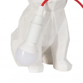 Lampada da tavolo Bianco Rosso Poliresina 60 W 220-240 V 18,5 x 13 x 26 cm