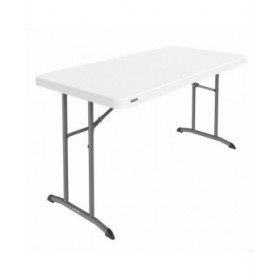 Tavolo Pieghevole Lifetime Bianco 152 x 74 x 76 cm