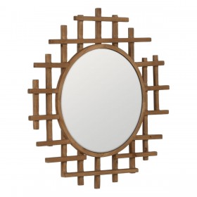 Specchio da parete Naturale 64 x 3 x 62,5 cm