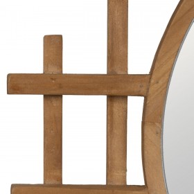 Specchio da parete Naturale 64 x 3 x 62,5 cm