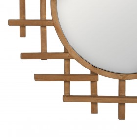 Specchio da parete Naturale 64 x 3 x 62,5 cm