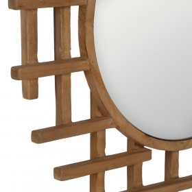 Specchio da parete Naturale 64 x 3 x 62,5 cm