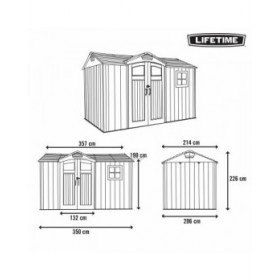 Stallo Lifetime 356 x 225 x 213 cm Grigio