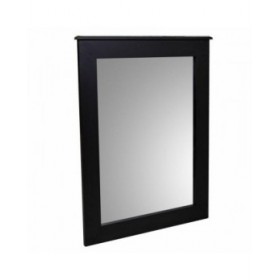 Specchio da parete Alexandra House Living Nero 3 x 90 x 70 cm Rettangolare