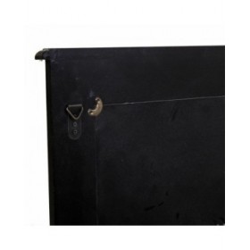 Specchio da parete Alexandra House Living Nero 3 x 90 x 70 cm Rettangolare