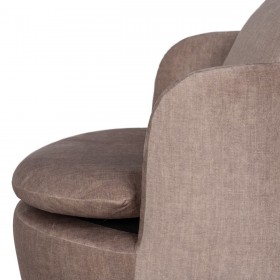 Poltrona Taupé Legno Ferro 84 x 74 x 66 cm