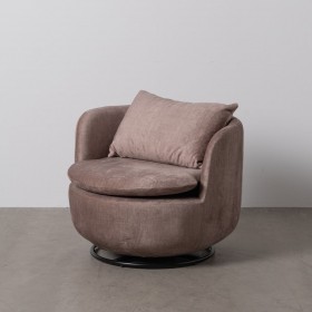 Poltrona Taupé Legno Ferro 84 x 74 x 66 cm
