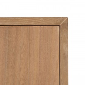 Credenza AIKO Crema Naturale Ferro Legno MDF 70 x 40 x 172 cm