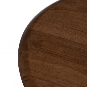 Console Nero Naturale Ferro Legno d'albero della gomma 60 x 60 x 105 cm