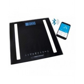 Bilancia Digitale da Bagno Esperanza EBS016K Nero Vetro Vetro Temperato Vetro temperato 180 kg (1 Pezzi)