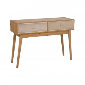 Credenza GEREL Naturale Legno di abete Legno MDF Fibra naturale 115 x 37 x 80 cm