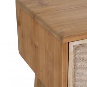 Credenza GEREL Naturale Legno di abete Legno MDF Fibra naturale 115 x 37 x 80 cm