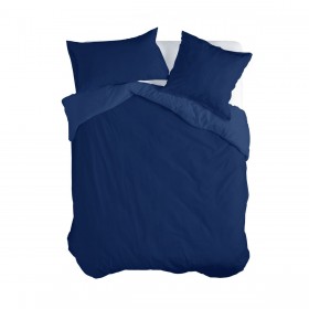 Copripiumino HappyFriday BASIC Blu Marino 200 x 200 cm