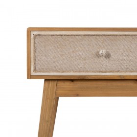 Credenza GEREL Naturale Legno di abete Legno MDF Fibra naturale 115 x 37 x 80 cm