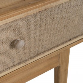 Credenza GEREL Naturale Legno di abete Legno MDF Fibra naturale 115 x 37 x 80 cm