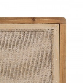 Credenza GEREL Naturale Legno di abete Legno MDF Fibra naturale 115 x 37 x 80 cm