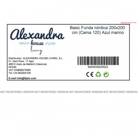 Copripiumino HappyFriday BASIC Blu Marino 200 x 200 cm