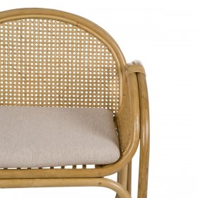 Poltrona Naturale Rattan 63,5 x 58 x 77 cm