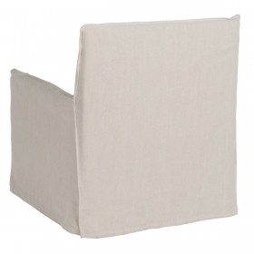 Poltrona Crema Piuma Legno di pino Foam 75 x 76 x 90,5 cm