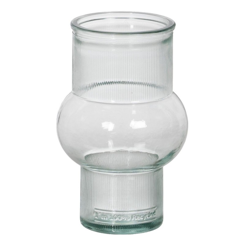 Vaso vetro riciclato 11 x 11 x 17 cm