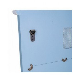 Specchio da parete Alexandra House Living Azzurro 3 x 76 x 70 cm Rettangolare