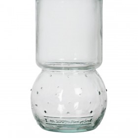 Vaso vetro riciclato 9,5 x 9,5 x 17 cm