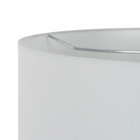 Lampada da tavolo Bianco Nero Metallo Ceramica Cristallo 60 W 220-240 V 45 x 45 x 73 cm